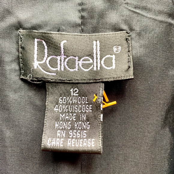 Rafaella Wool Blend Plaid Houndstooth Blazer - Picture 5 of 6